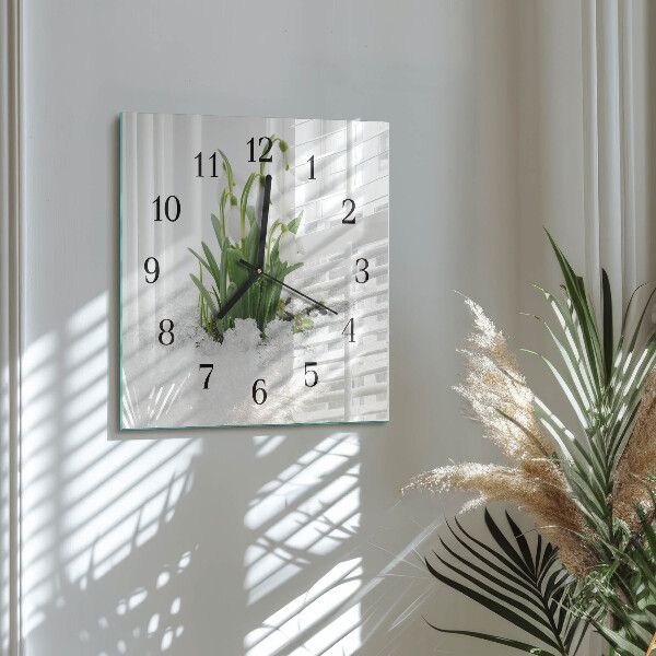 Reloj de vidrio Campanilla de febrero