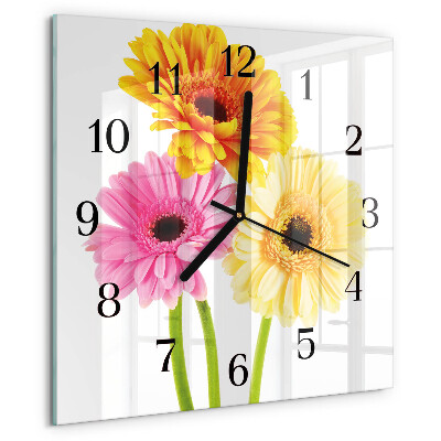 Reloj de vidrio Flores
