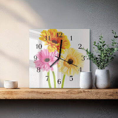 Reloj de vidrio Flores