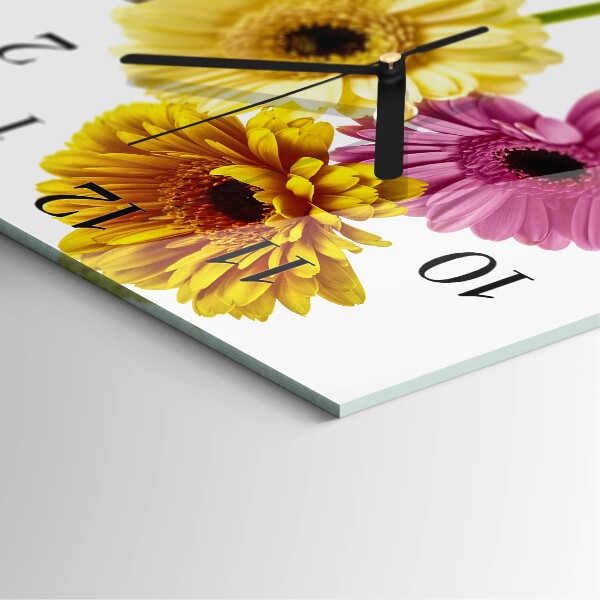 Reloj de vidrio Flores