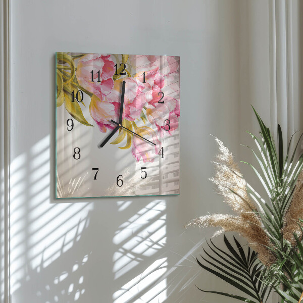 Reloj de vidrio Acuarelas