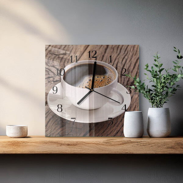 Reloj de vidrio Café