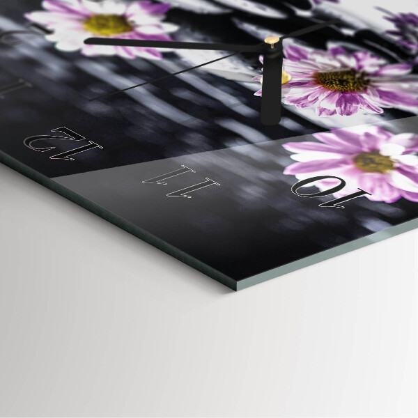 Reloj de vidrio Flores