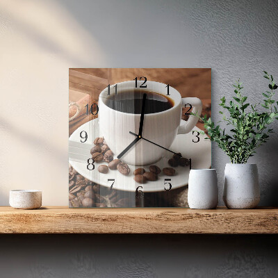 Reloj de vidrio Café