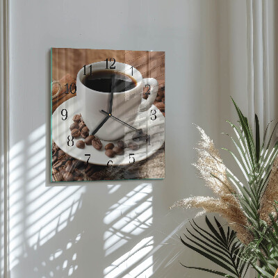 Reloj de vidrio Café