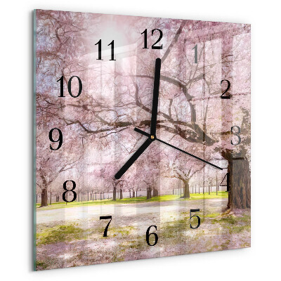 Reloj de vidrio Cerezos
