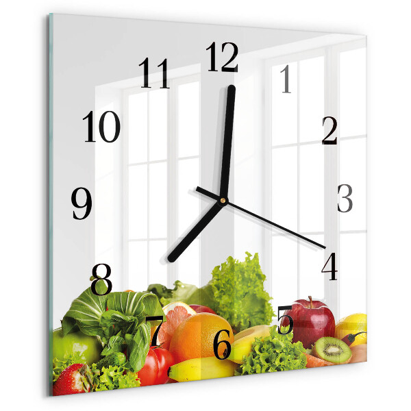 Reloj de vidrio Verduras