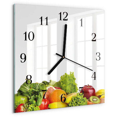 Reloj de vidrio Verduras