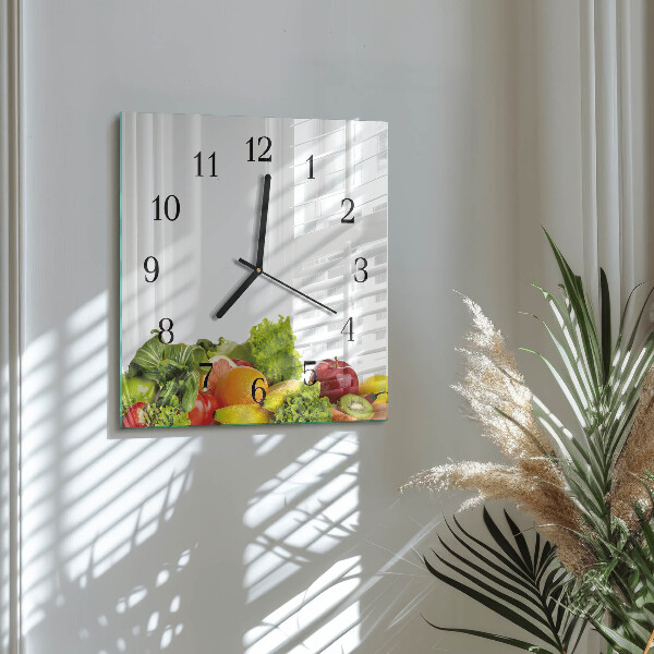 Reloj de vidrio Verduras