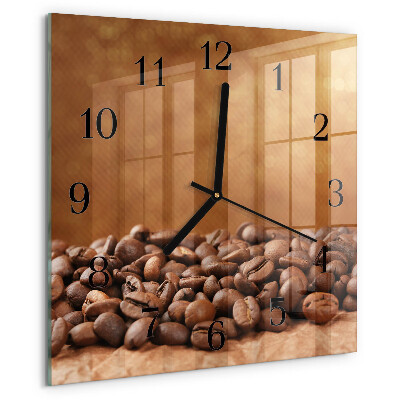 Reloj de vidrio Granos de café