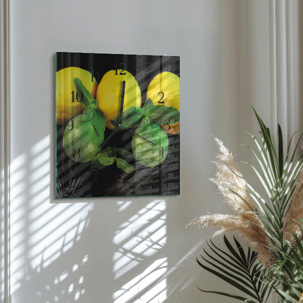 Reloj de vidrio Limones