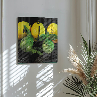 Reloj de vidrio Limones