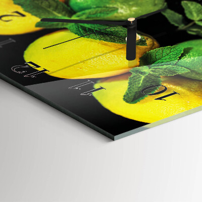 Reloj de vidrio Limones