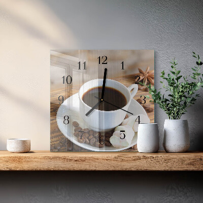 Reloj de vidrio Café