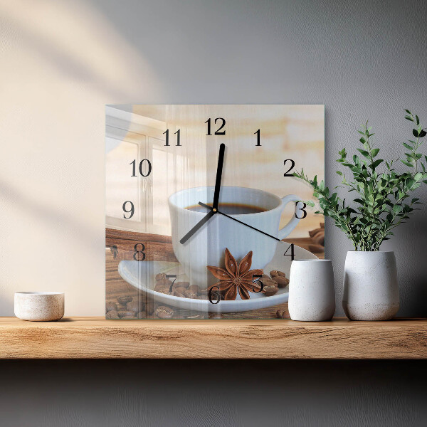 Reloj de vidrio Café