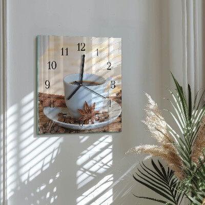 Reloj de vidrio Café