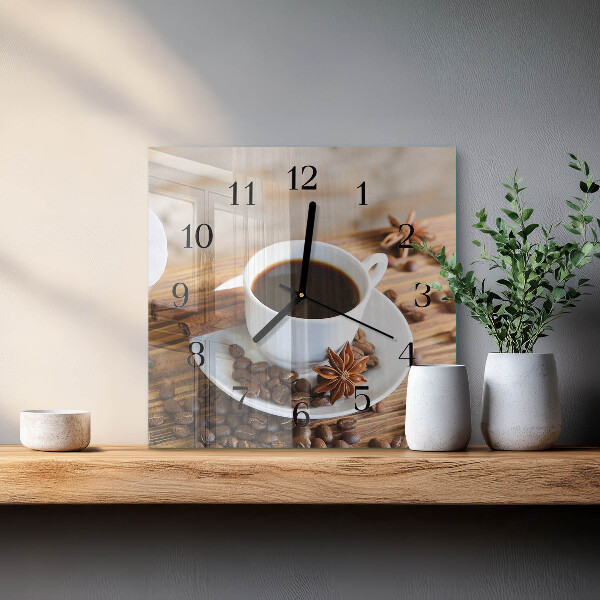 Reloj de vidrio Café