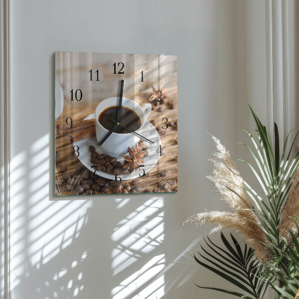 Reloj de vidrio Café