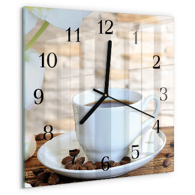 Reloj de vidrio Café