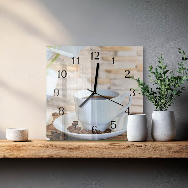 Reloj de vidrio Café