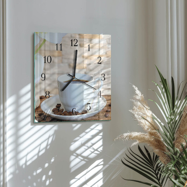 Reloj de vidrio Café