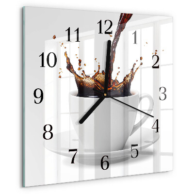 Reloj de vidrio Café