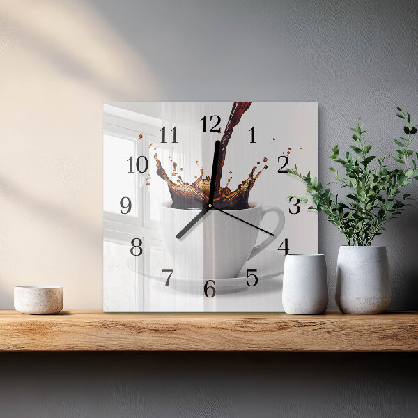 Reloj de vidrio Café
