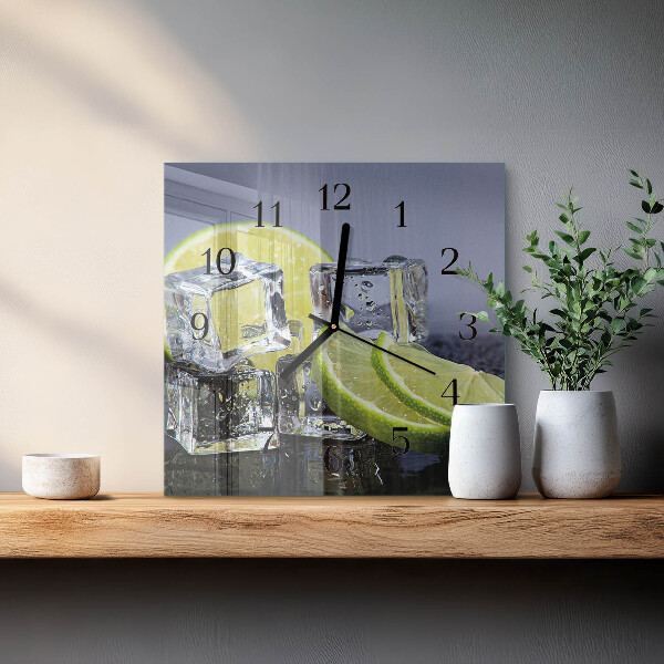 Reloj de vidrio Frutas cítricas