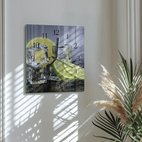 Reloj de vidrio Frutas cítricas
