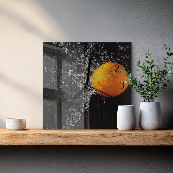 Reloj de vidrio Naranja