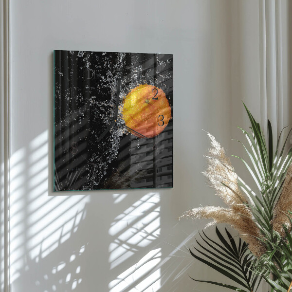 Reloj de vidrio Naranja