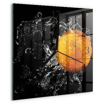 Reloj de vidrio Naranja