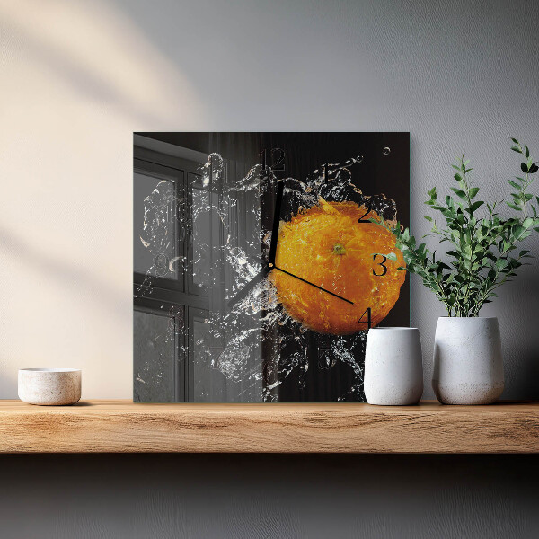 Reloj de vidrio Naranja