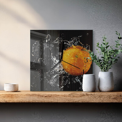 Reloj de vidrio Naranja