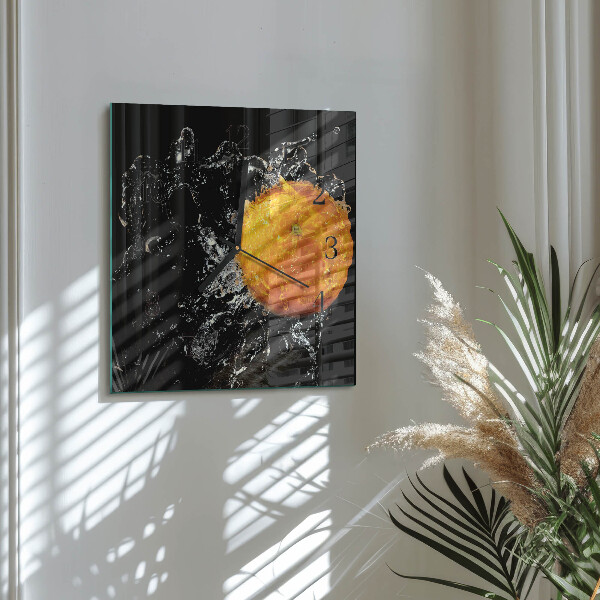 Reloj de vidrio Naranja