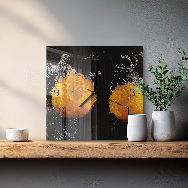Reloj de vidrio Naranjas