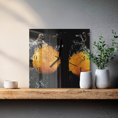 Reloj de vidrio Naranjas