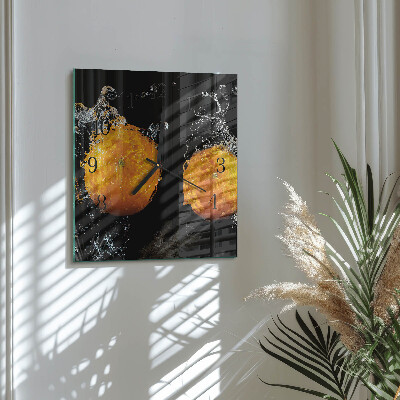 Reloj de vidrio Naranjas