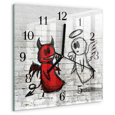 Reloj de vidrio Ángel Diablo