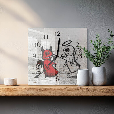Reloj de vidrio Ángel Diablo