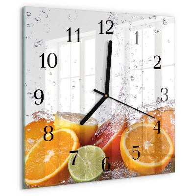 Reloj de vidrio Naranjas