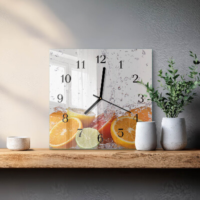 Reloj de vidrio Naranjas