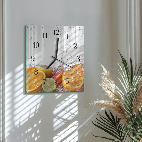 Reloj de vidrio Naranjas