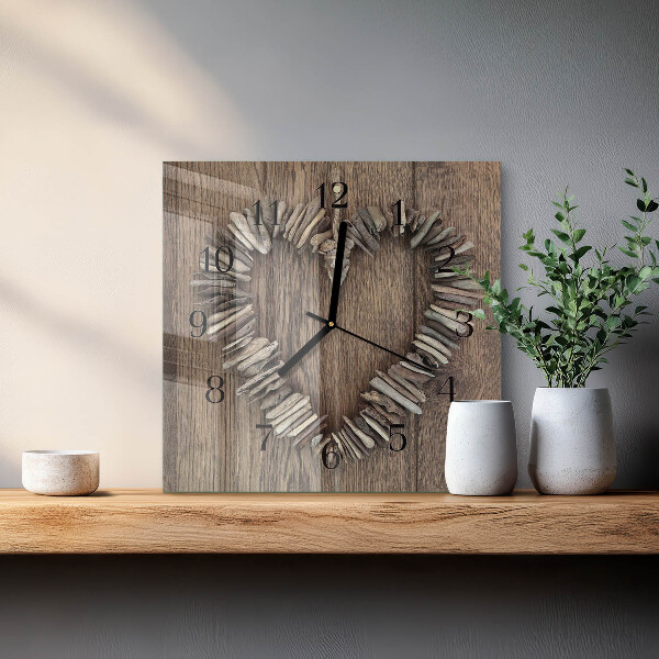 Reloj de vidrio Corazón