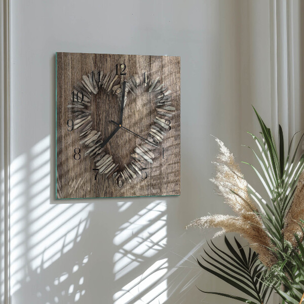 Reloj de vidrio Corazón