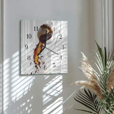 Reloj de vidrio Café