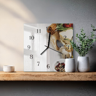 Reloj de vidrio Pastas
