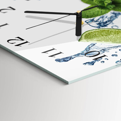 Reloj de vidrio Menta con lima