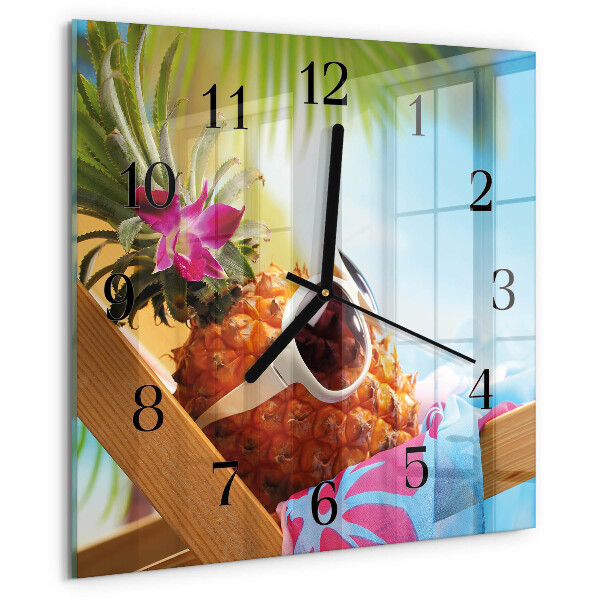 Reloj de vidrio Piña
