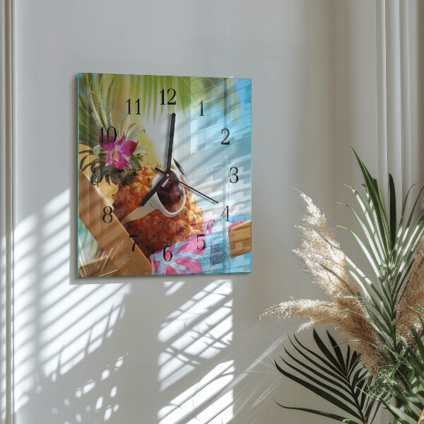 Reloj de vidrio Piña